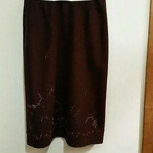 Banana Republic embroidered skirt